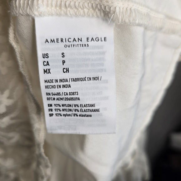 American Eagle Women S Small Lace Blouse Bridgerton Fairy Angelcore Coquette Top - Picture 8 of 12